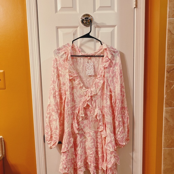 FREE PEOPLE RARE PINK DRESS - Picture 3 of 3